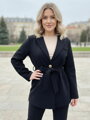 Čierny dámsky kabát 