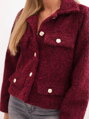 Dámska prechodná bunda ART0029 burgundy 