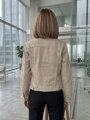 Dámska bežová rifľová prechodná bunda