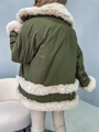 Zimná bunda vyteplená v zelenej farbe