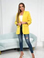 Dámske elegantné sako v žltej farbe 9709