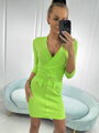 Dámske neónovo zelené mini šaty 69997