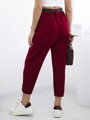 Nohavice so zapínaním 7048 na opasok burgundy