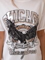 Oversize tričko CHICAGO 01-2429 strieborná