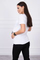 Dámske tehotenské tričko biele 2992