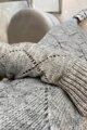 Dlhý pletený sveter kardigan sivý 2020-4