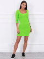 Dámské přiléhavé šaty v zelené barvě 8973