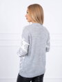 Dámsky sveter so sobíkom sivá 2021-10