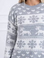Dámsky sveter so sobíkom sivá 2021-10