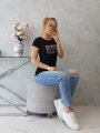Dámske tričko s krátkym rukávom MILANO 67838 čierne