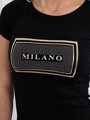 Dámske tričko s krátkym rukávom MILANO 67838 čierne
