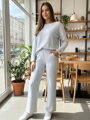 Dámsky štýlový komplet nohavice a sveter