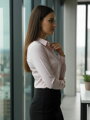 Dámska košeľa VSB biznis pudrovo ružová