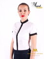 Biela dámska košeľa  Slim Fit VS-DK1720, dámska košeľa, damske oblecenie, košeľa, kosela, oblecenie, oblečenie, blúzky, damska kosela, košela dámska, damske kosele bluzky, dámske košele, košele, košela na mieru, košela na mieru Stará Ľubovňa, kosela pre z