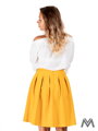 žena, oblečenie, šaty, dámske šaty, retro šaty, letné šaty, šaty,  bez rukávov, bodkované šaty, kvalitné, sexy, trendy, luxusné, pohodlné, praktické, červená, krajka, čipka, pastelová, puzdrová, asimetrické šaty, originálny strih, horčicová, skladaná sukň