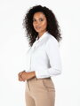 Biela dámska blúzka s mašľou VSB