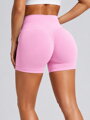 Push up šortky s vysokým pásom baby pink