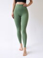 Dámske športové legíny v zelenej farbe 