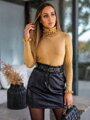 Elegantný dámsky rolák camel