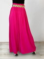 Žiarivé dámske plisované nohavice HOT PINK 