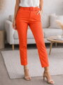 Elegantné nohavice v žiarivej oranžovej farbe