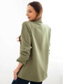 Dámske elegantné sako 9709 khaki zelené