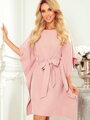 Dámske spoločenské šaty oversize 287-11 ružová