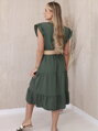 Dámske šaty 5997 v khaki farbe 