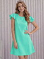 Dámske krátke mentolové šaty 