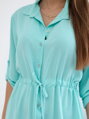 Dámske košeľové mentolové šaty IT-16