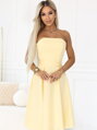 Dámske romantické šaty 641-3 pastelové žlté 