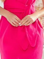 Dámske puzdrové šaty 370-1 v ružovej farbe 