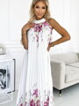 Elegantné dámske dlhé 456-2 šaty 