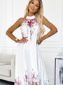 Elegantné dámske dlhé 456-2 šaty 