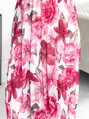 Vzdušné dámske šaty 449-5 v rúžovej farbe 