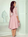 Elegantné dámske šaty 210-11 ružové