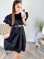 Elegantné dámske šaty v čiernej farbe