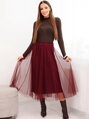 Dámska bordo tylová sukňa ART7777