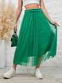 Týlová dámska midi sukňa v zelenej farbe 