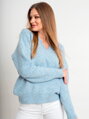 Dámsky pohodlný sveter ELIF v svetlo-modrej 