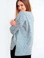 Dámsky príjemný sveter ORION v sivej farbe 