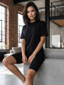 Trendy oversize tričko VSB CASANDRA čierna 