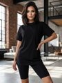 Trendy oversize tričko VSB CASANDRA čierna 