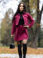 Elegantná burgundy VSB LISA ačková sukňa