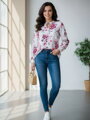 Elegantná dámska blúzka VS pink rose 