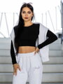 Bavlnený crop top VSB AMI čierny