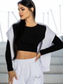Bavlnený crop top VSB AMI čierny