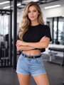 Čierny oversize VSB LILLY croptop 