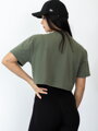 Dámsky oversize croptop VSB LILLY oliva