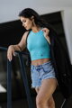 Moderný dámsky croptop VSB LOLLY mentol